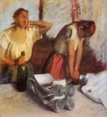 Laundry Girls Ironing 1884